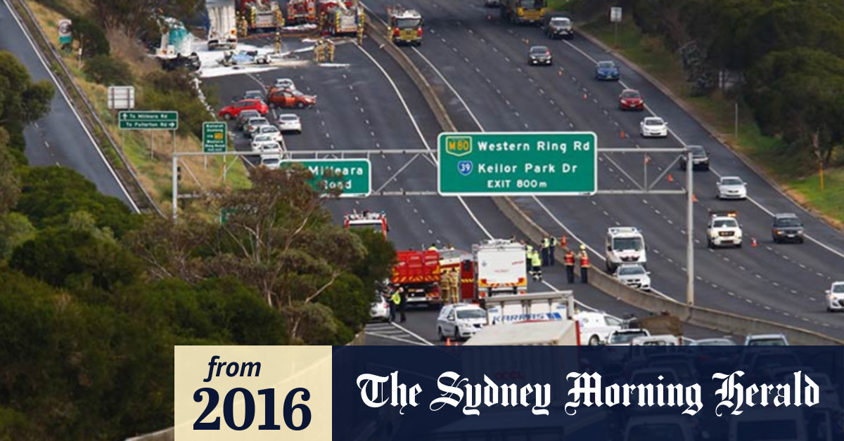 Video Calder Freeway opens after tanker crash